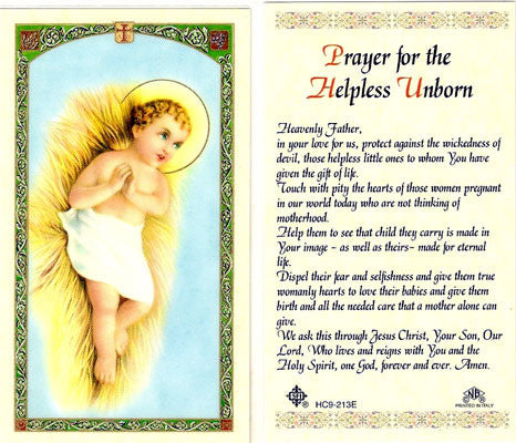 Prayer for the Helpless Unborn