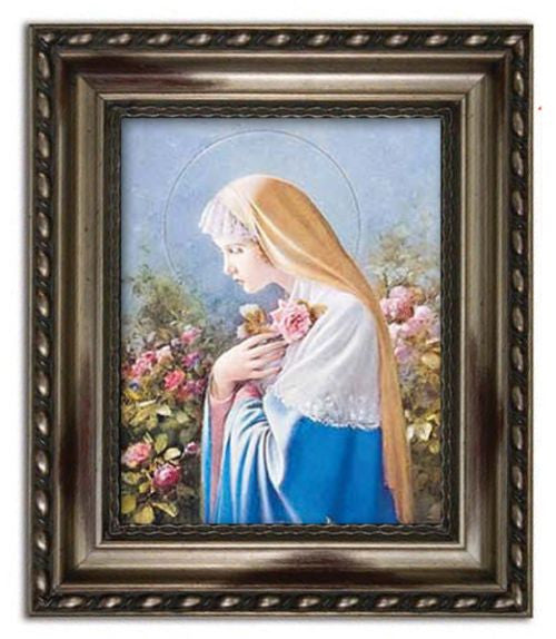 Madonna Mary with Flowers