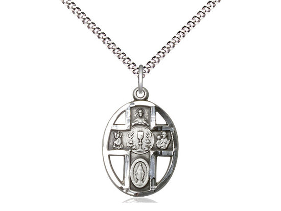 5 Way Chalice Sterling First Communion Medal 2004SS