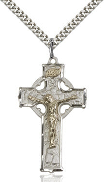 Mens Celtic Crucifix 2460GF/SS