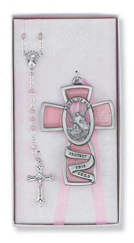 Guardian Angel Rosary and Cross Set