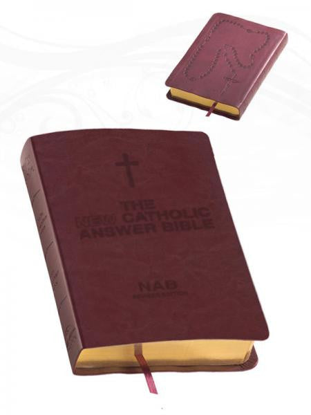 Catholic Answer Bible Librosario NABRE (Burgundy)
