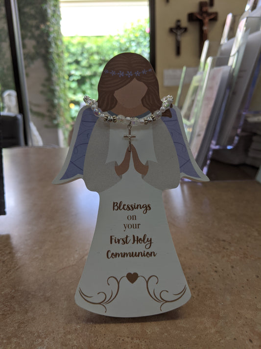 First Communion Angel with Bracelet