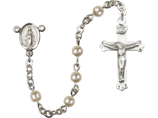 Pearl Sterling Silver Rosary