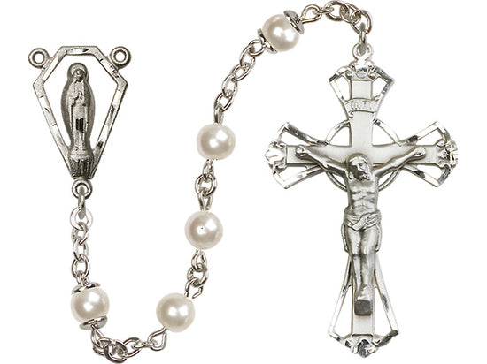 PEARL STERLING SILVER ROSARY RO905
