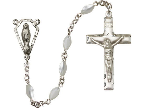 Mother of Pearl Sterling Rosary
