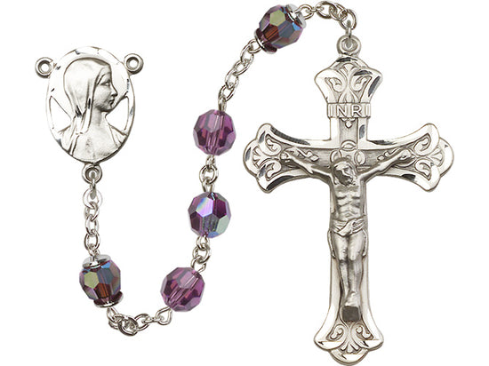 Swarovski Aurora Borealis Sterling Silver Rosary