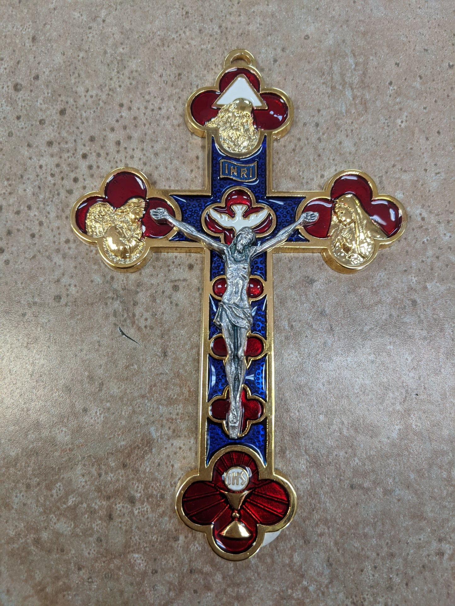 Trinity Enamel Crucifix
