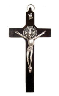 St. Benedict Italian Enamel 7.5" Crucifix