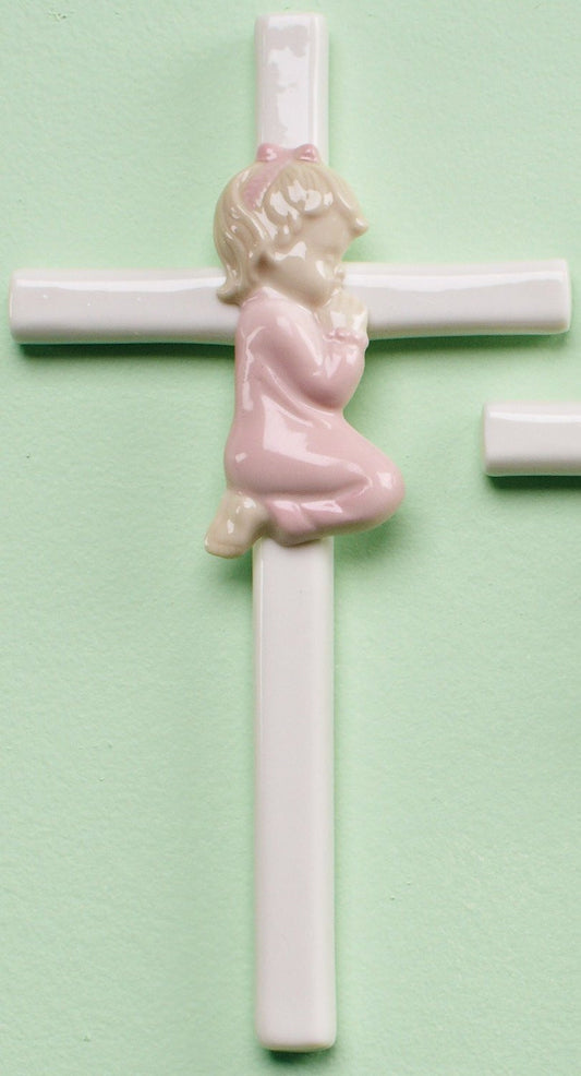 Praying girl or boy cross
