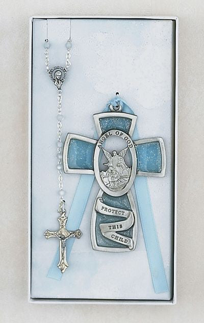 Guardian Angel Rosary and Cross Set