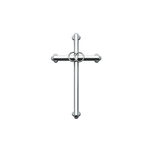 Silver Wedding Cross 8"